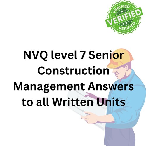 Nvq level senior - level, 7